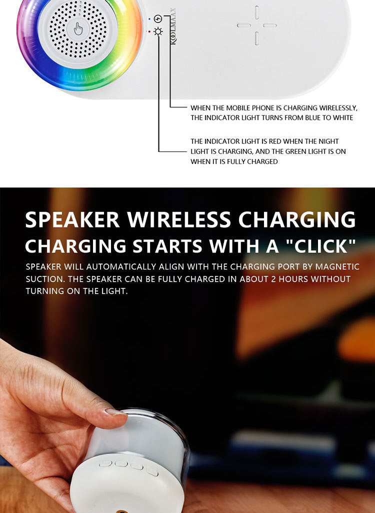 Night Light Charger 3 In 1 With Bedside Lamp